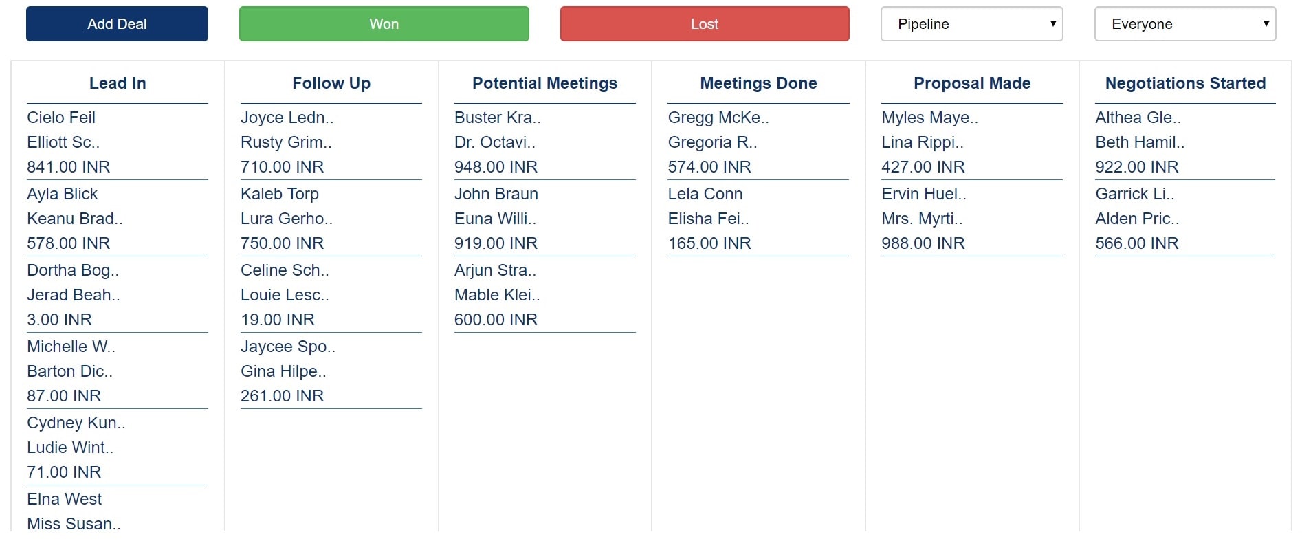 EzzyCRM Add Deals